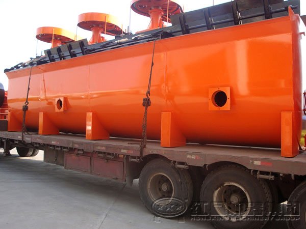 浮选机生产线发货