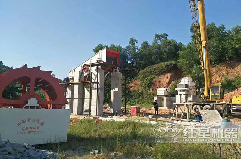 砂石场正在安装